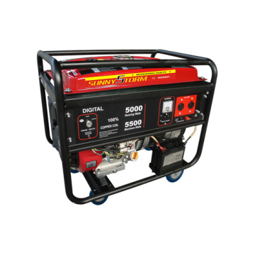 Gerador portátil da gasolina de 4kw / 5kw / 6kkw Digital com CE